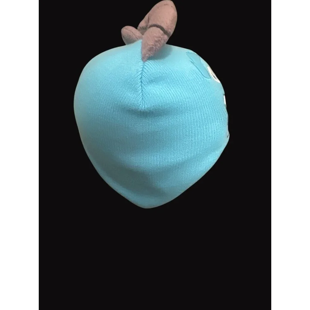 Disney Pixar Monsters University Sulley Beanie Hat With Horns Blue One Size 100%